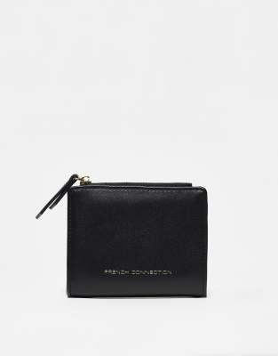 French Connection zip card holder in black - Click1Get2 Deals