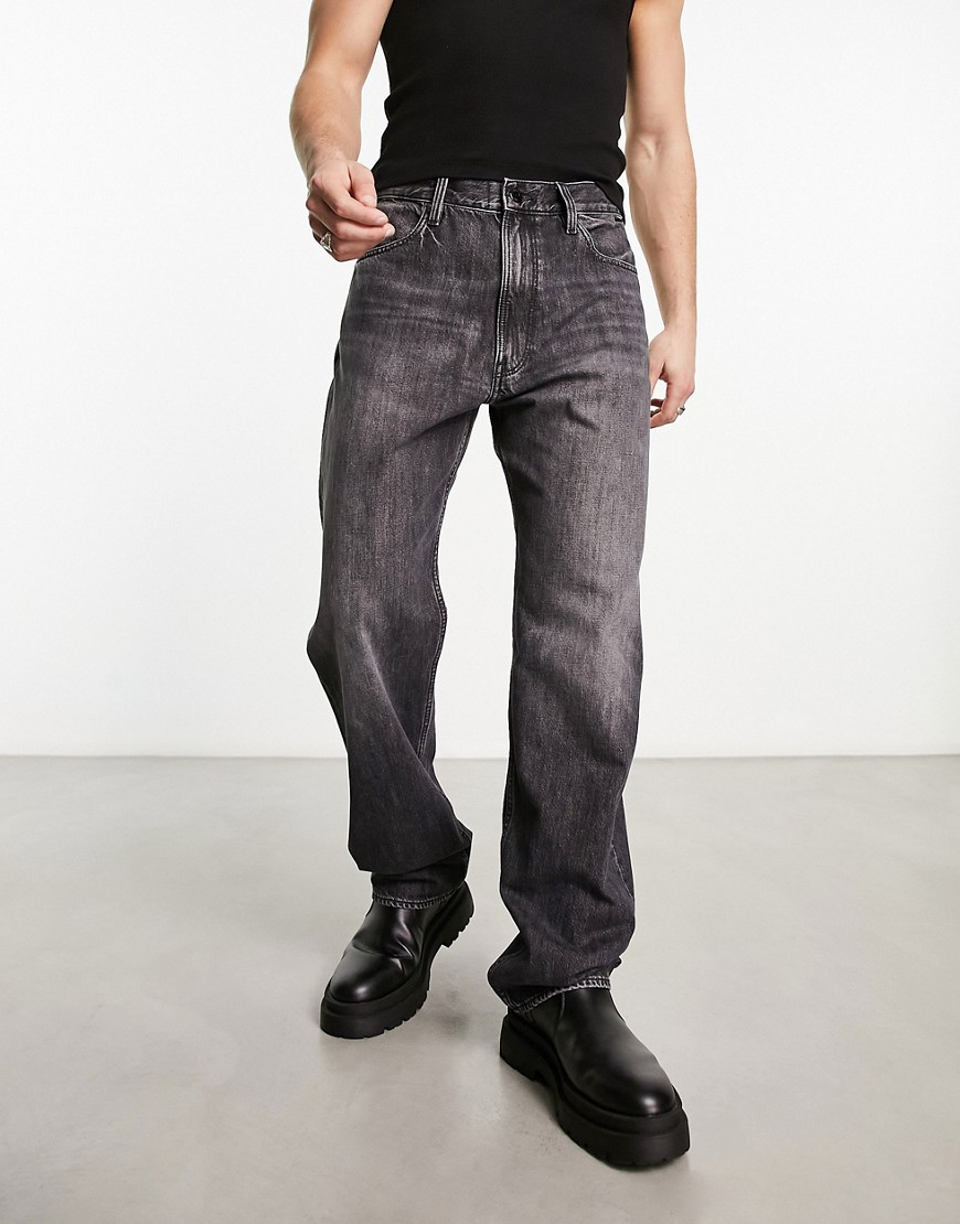 G-Star Type 49 relaxed straight fit jeans in washed black