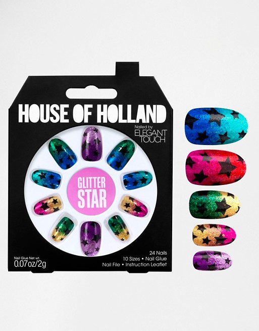 House Of Holland Nails By Elegant Touch - GLITTER STAR