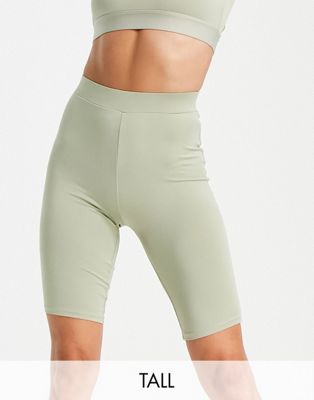Hoxton Haus Tall gym legging shorts in sage - Click1Get2 Promotions