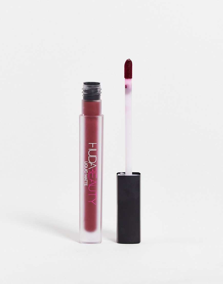 Huda Beauty Liquid Matte Ultra-Comfort Transfer-Proof Lipstick - Famous-Red