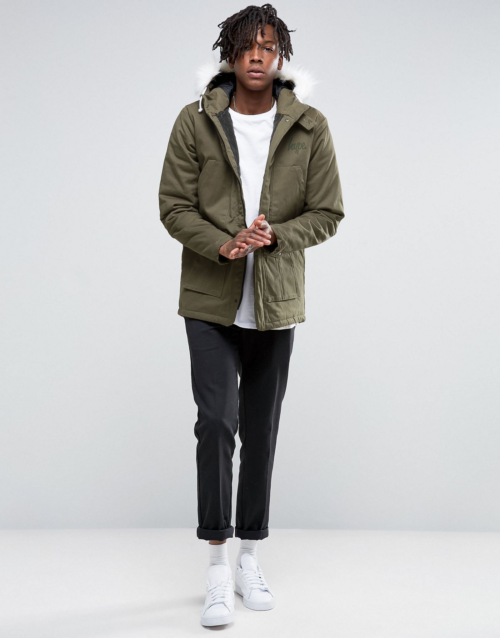Hype Parka With Faux Fur Hood