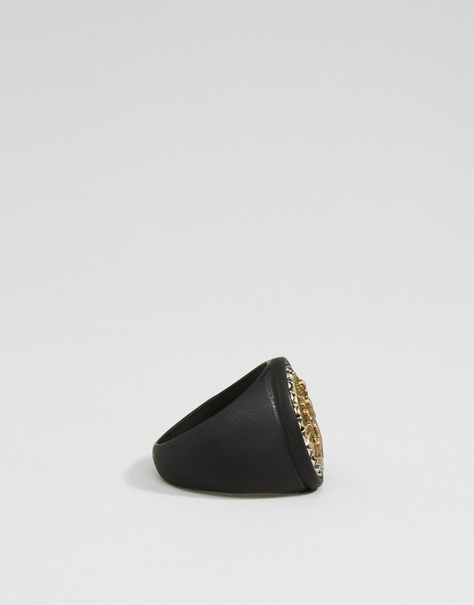 Icon Brand Chunky Ring In Black