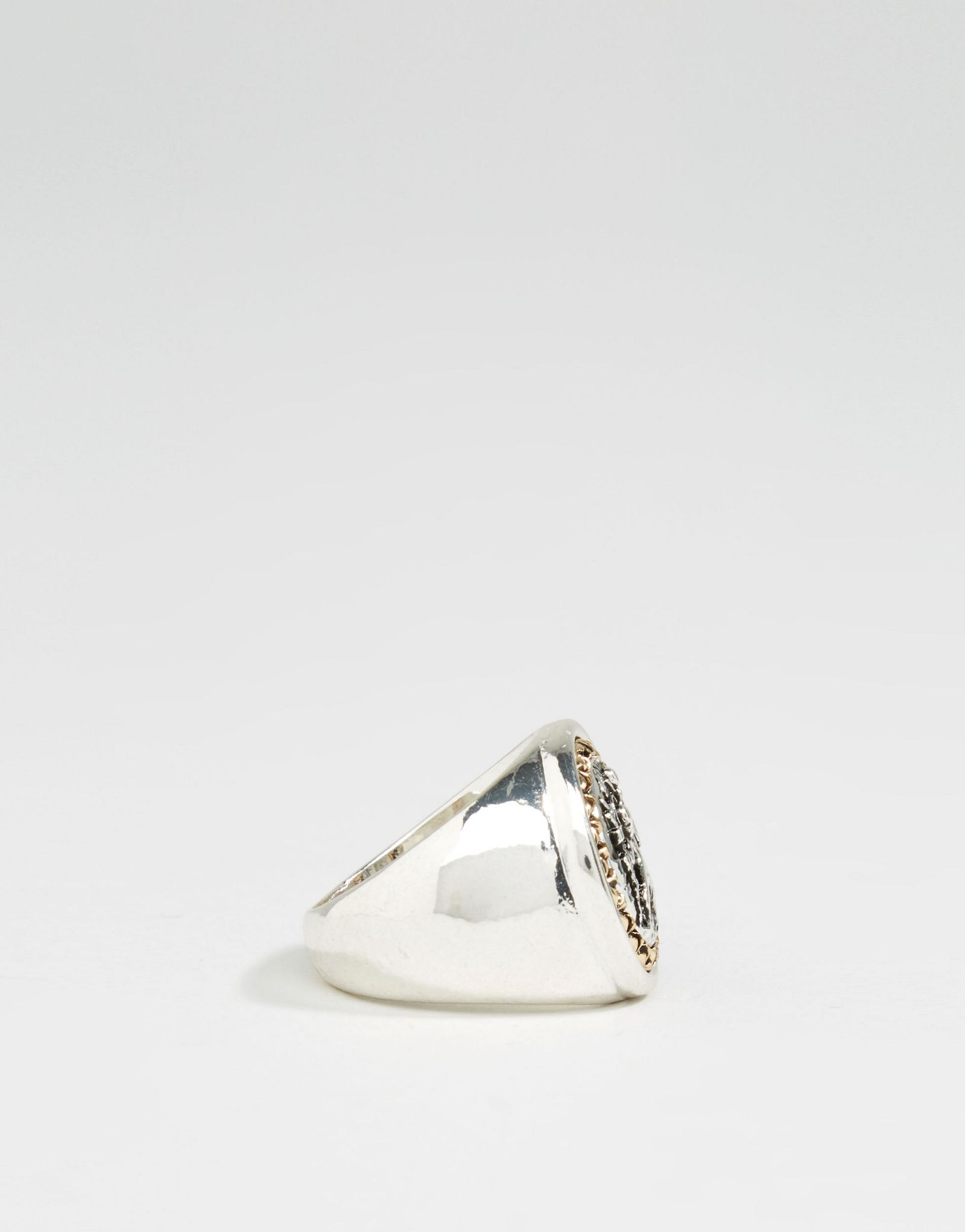 Icon Brand Chunky Ring In Silver/Gold