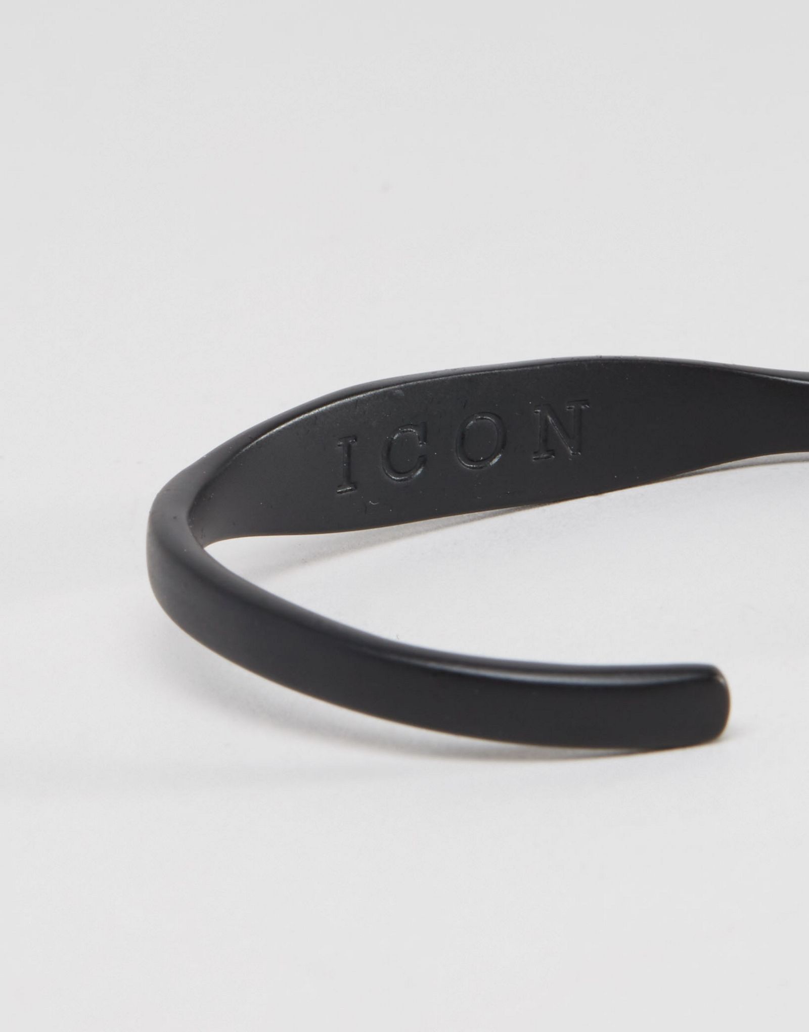 Icon Brand Premium Bangle Bracelet In Black