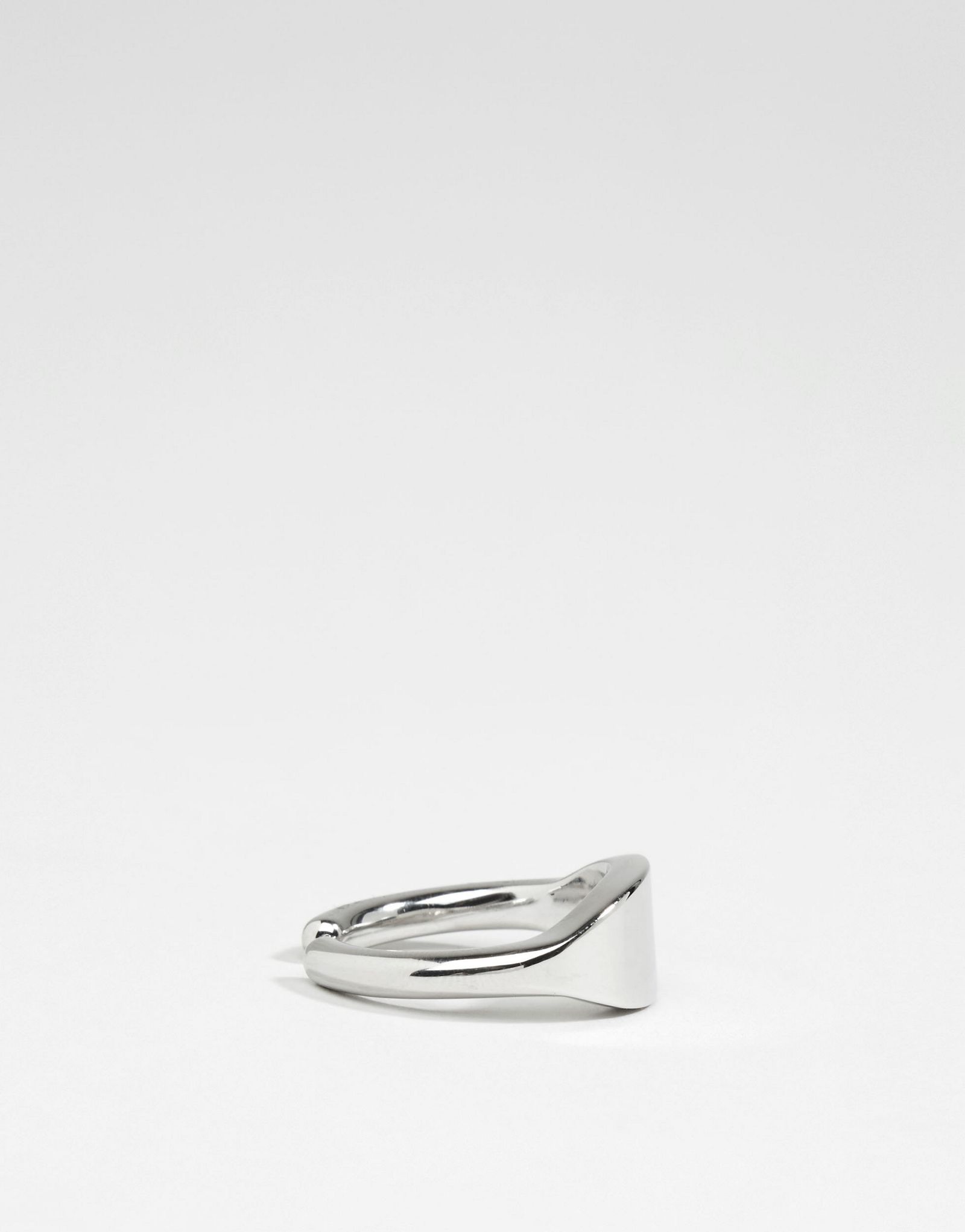 Icon Brand Signet Ring In Silver