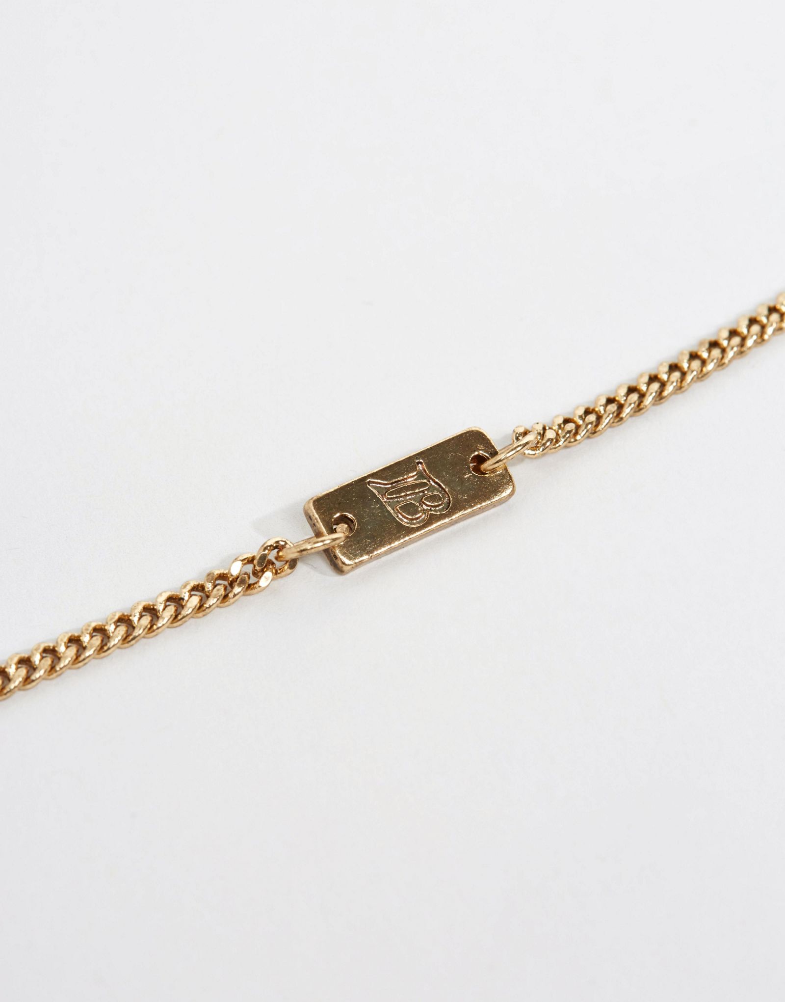 Icon Brand Square Necklace In Gold