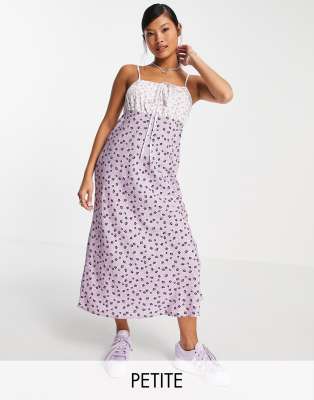 Influence Petite cami strap midi dress in mixed floral print - Click1Get2 Coupon&set=par&set=par&set=par