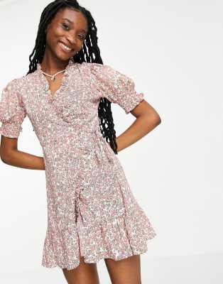 Influence wrap dress in ditsy floral - Click1Get2 Hot Best Offers&set=par&sort_by=highest Price