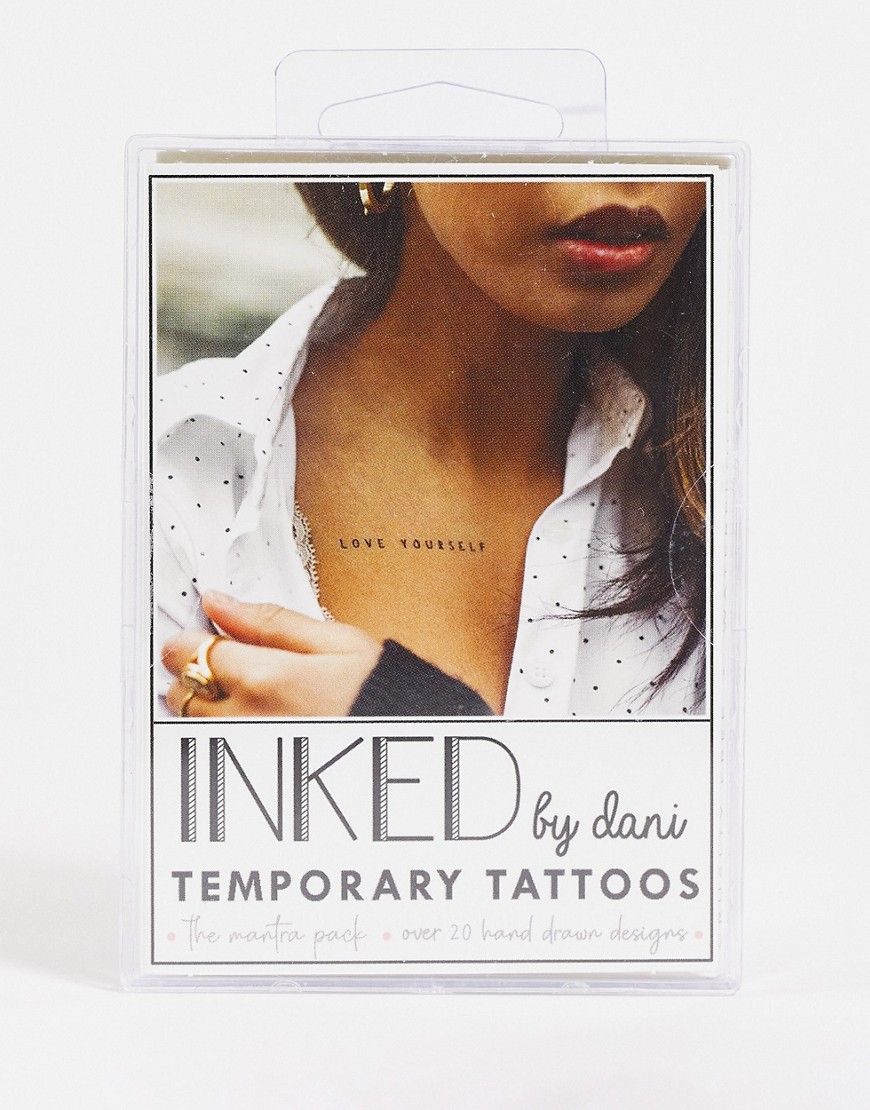 Inked by Dani Fashion Forward Temporary Tattoos - Mantra Pack-No colour