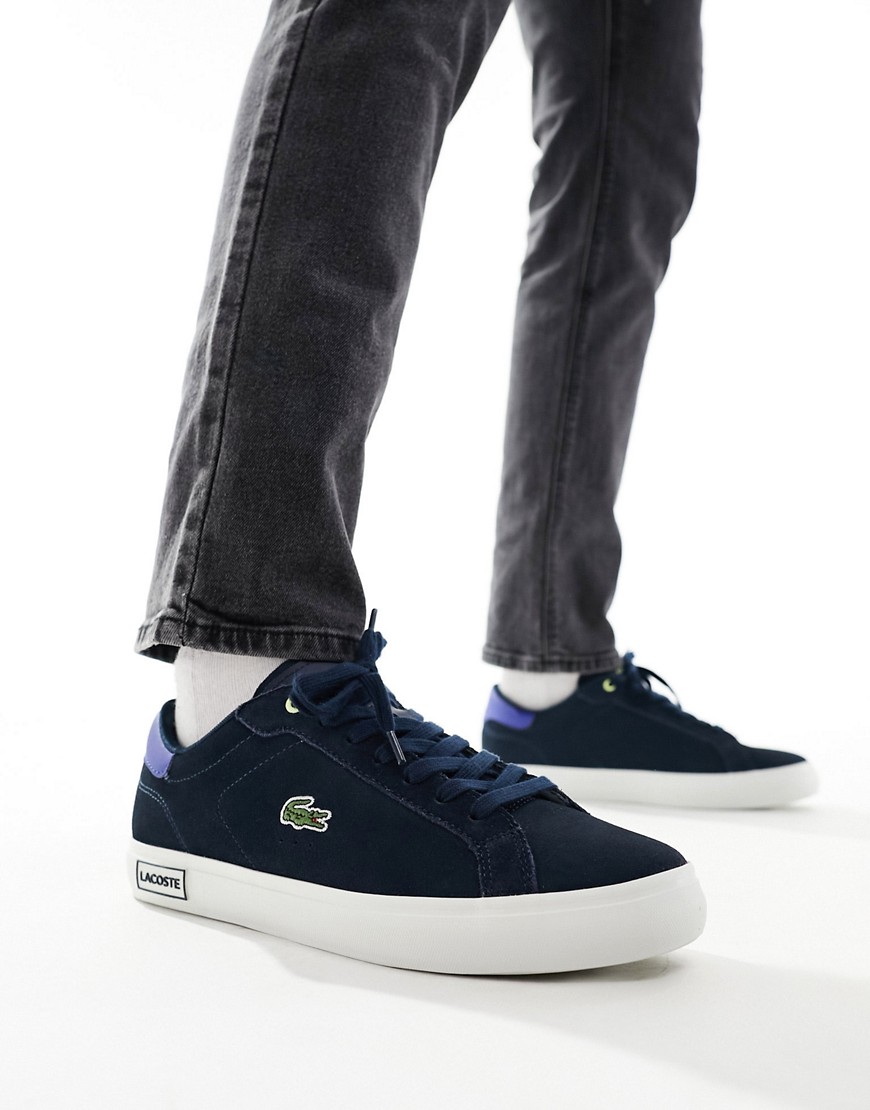 Lacoste Powercourt trainers in navy