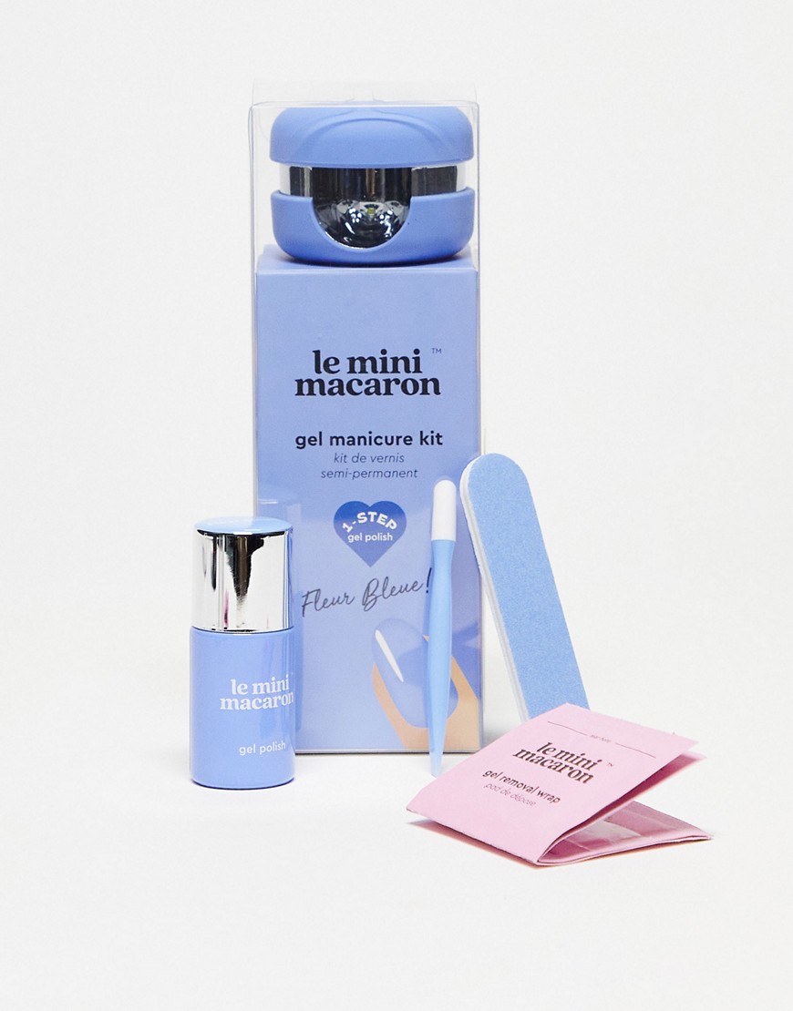 Le Mini Macaron Gel Manicure Kit - Fleur Bleu-Blue