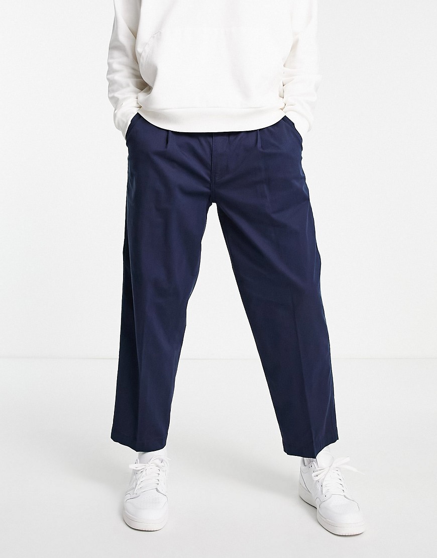 Levi’s loose cropped chinos in navy