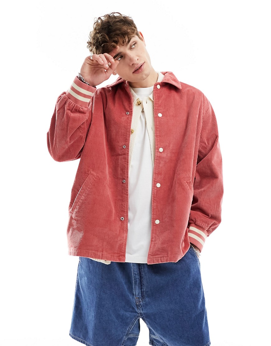 Levi’s Skate coaches cord jacket in red