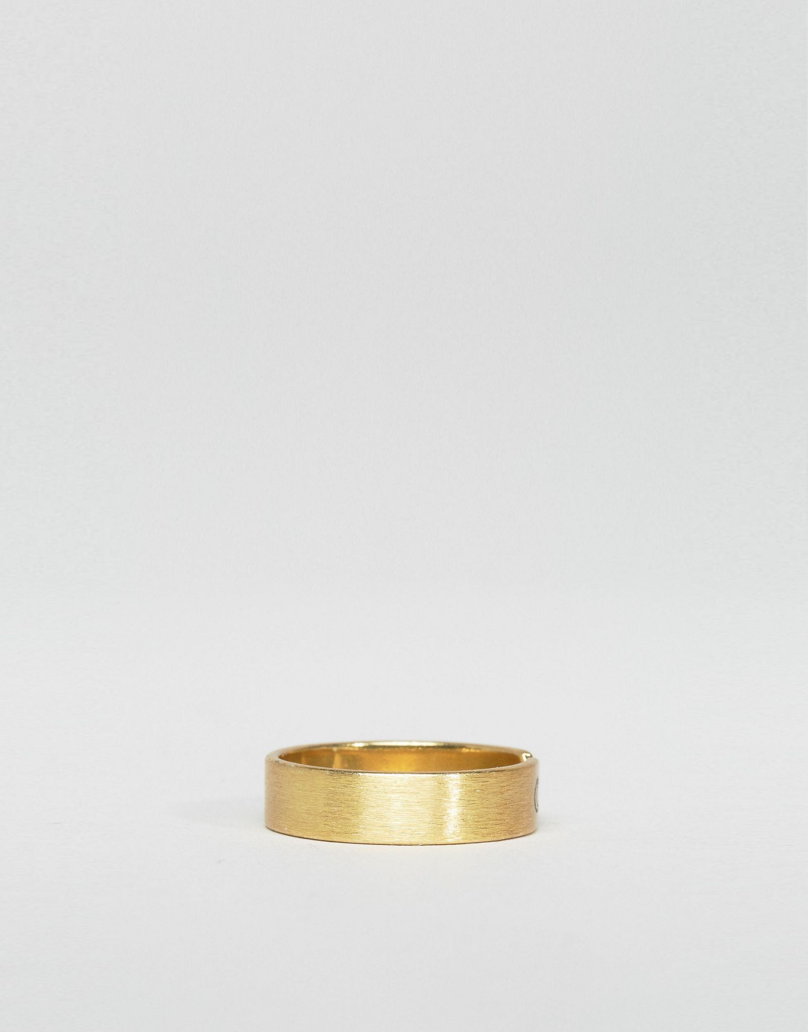 Limited Edition Brass Open Moon & Star Ring
