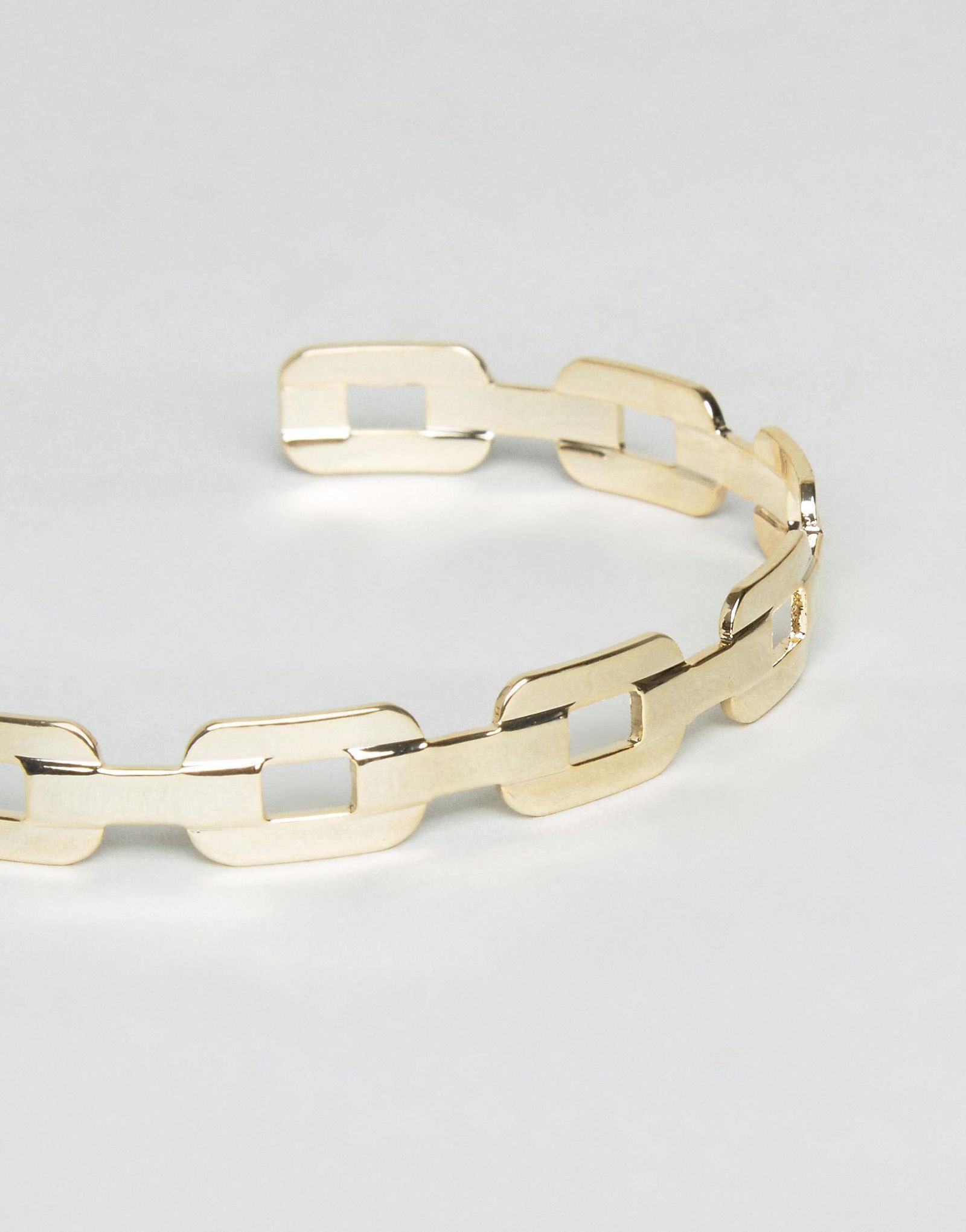 Limited Edition Chain Link Open Cuff Bracelet