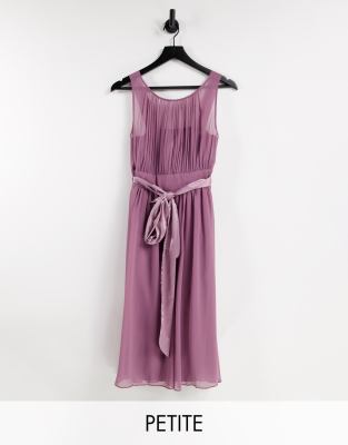 Little Mistress Petite Bridesmaid skate dress in mauve - Click1Get2 Black Friday