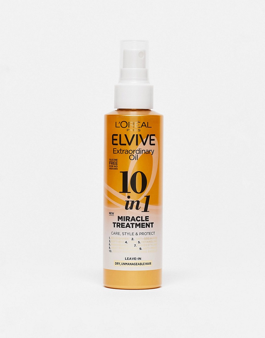 L’Oral Paris Elvive Extraordinary Oil 10 in 1 Miracle Treatment Leave-In Spray For Dry, Unmanagable Hair 150ml-No colour