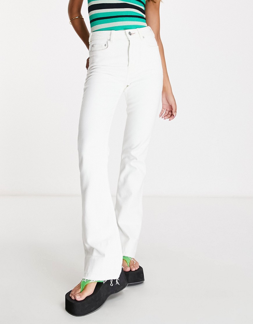 Maison Scotch The Charm flared jeans with cotton in cream-White