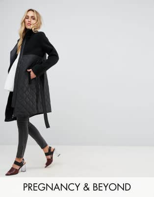 Mamalicious Long Jacket With Post Birth Functionality