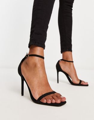 high heeled shoes in black