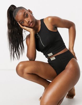 Missguided set high waisted briefs in black - Click1Get2 Price Drop