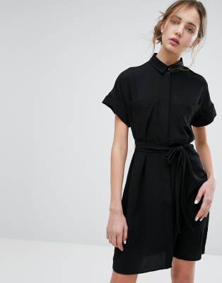 belted shirt dress monki