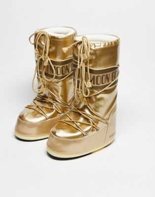 Vinile snowboots in gold