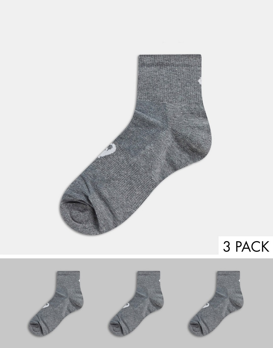 фото Набор из 3 пар серых носков asics-серый
