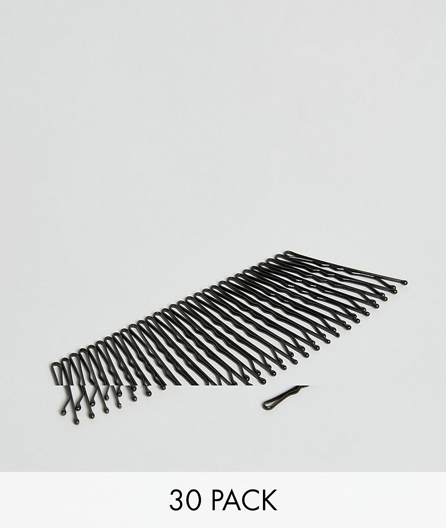 фото Набор из 30 черных заколок-невидимок asos design-черный