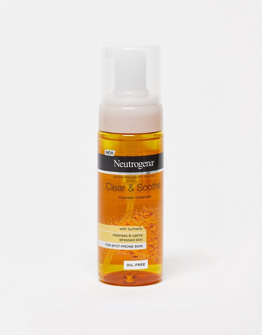 Neutrogena Clear & Soothe Mousse Cleanser for Spot-Prone Skin 150ml-No colour