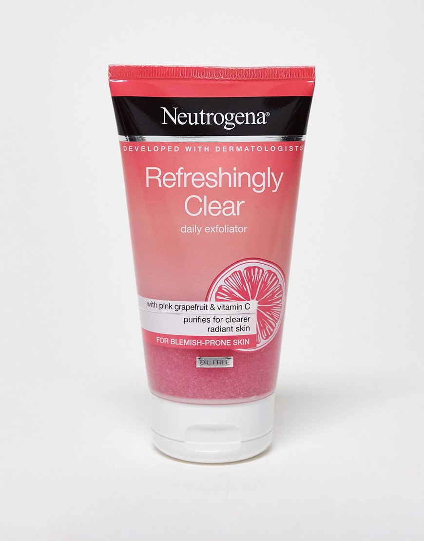 Neutrogena Refreshingly Clear Daily Exfoliator for Blemish-Prone Skin 150ml-No colour