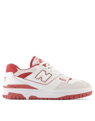 550 trainers in white and red