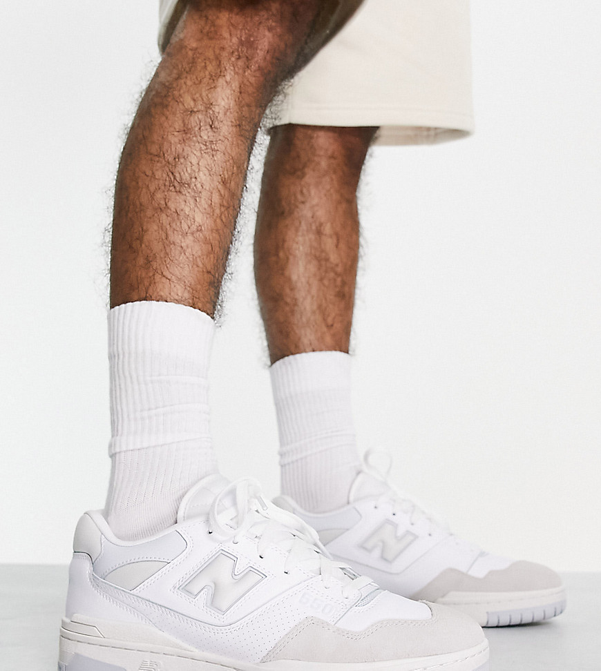 New Balance 550 trainers in white grey and baby blue - Exclusive to ASOS