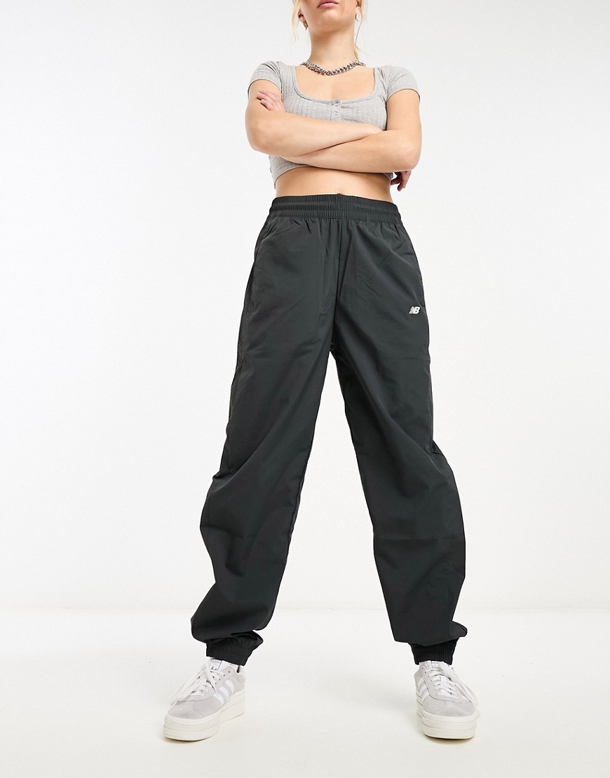 New Balance athletics remastered woven pant in black