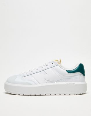 CT302 sneakers in off-white with green detail