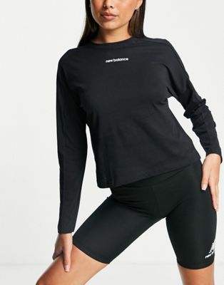 New Balance Running Relentless long sleeve t-shirt in black - Click1Get2 Mega Discount