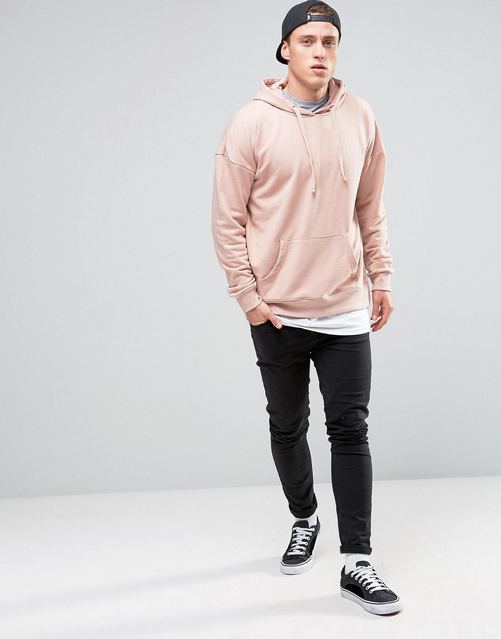 New Look Layered Hoodie In Pink