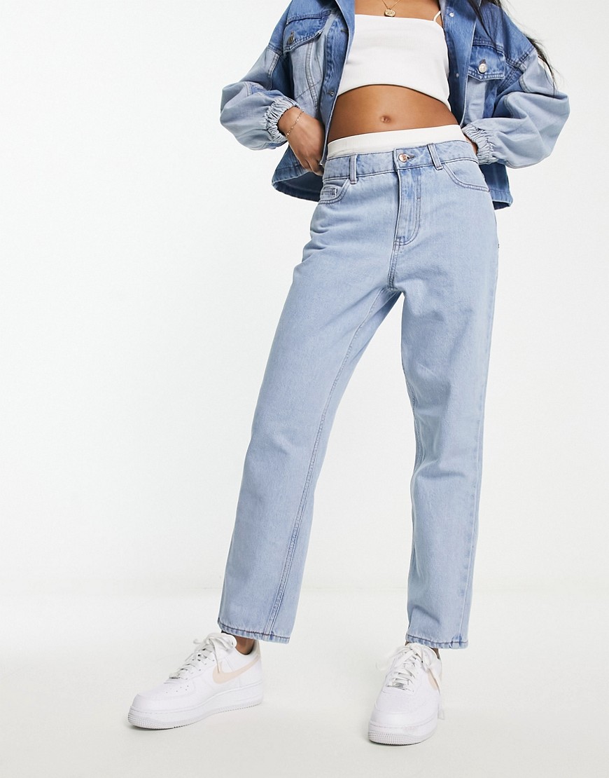 New Look mom jeans in light blue wash