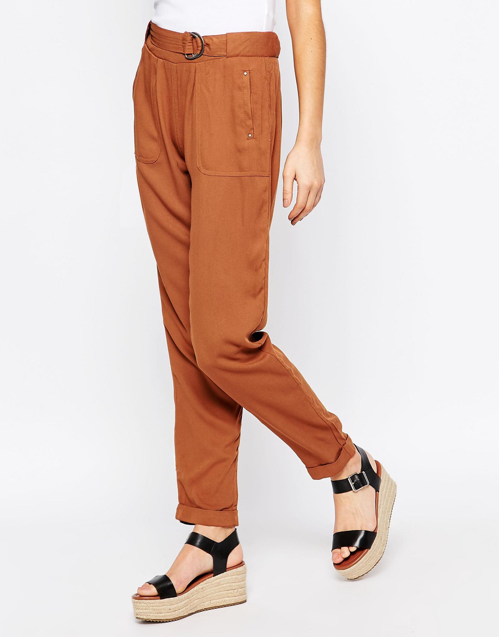 New Look Twill Peg Trousers