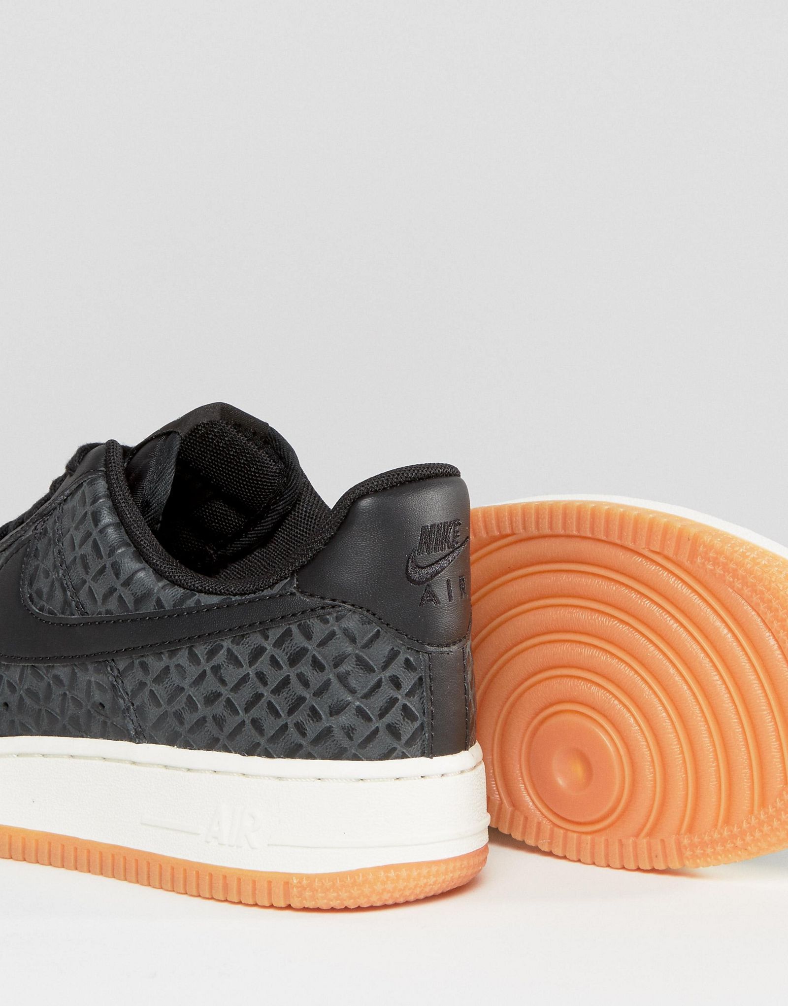 Nike Air Force 1 Premium Sneakers In Black