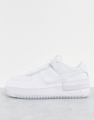 Air Force 1 Shadow trainers in triple white