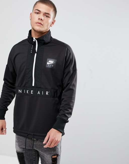 nike air half zip track jacket black
