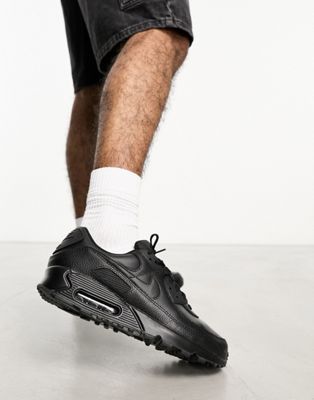 Nike Air Max 90 LTR trainers in triple black