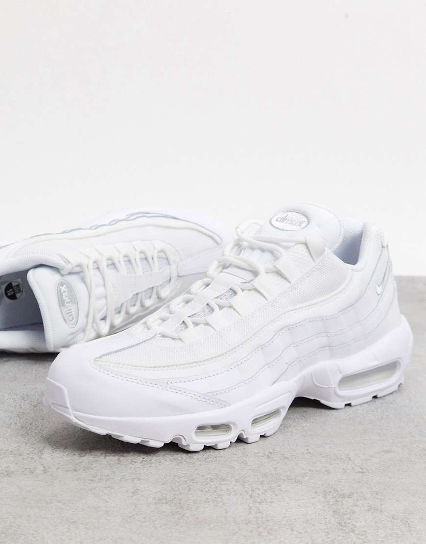 Nike Air Max 95 Essential trainers in triple white