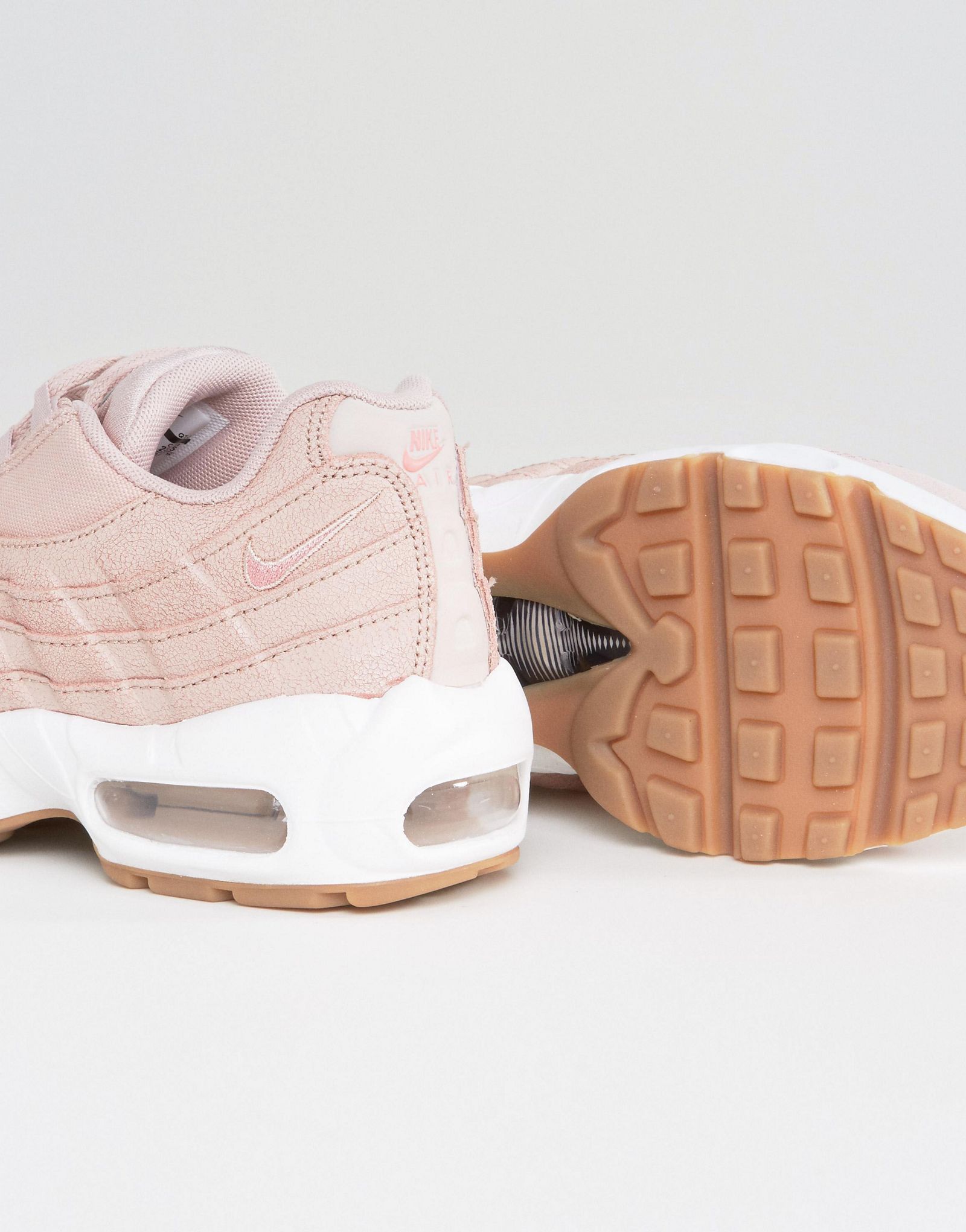Nike Air Max 95 Premium Sneakers In Pink