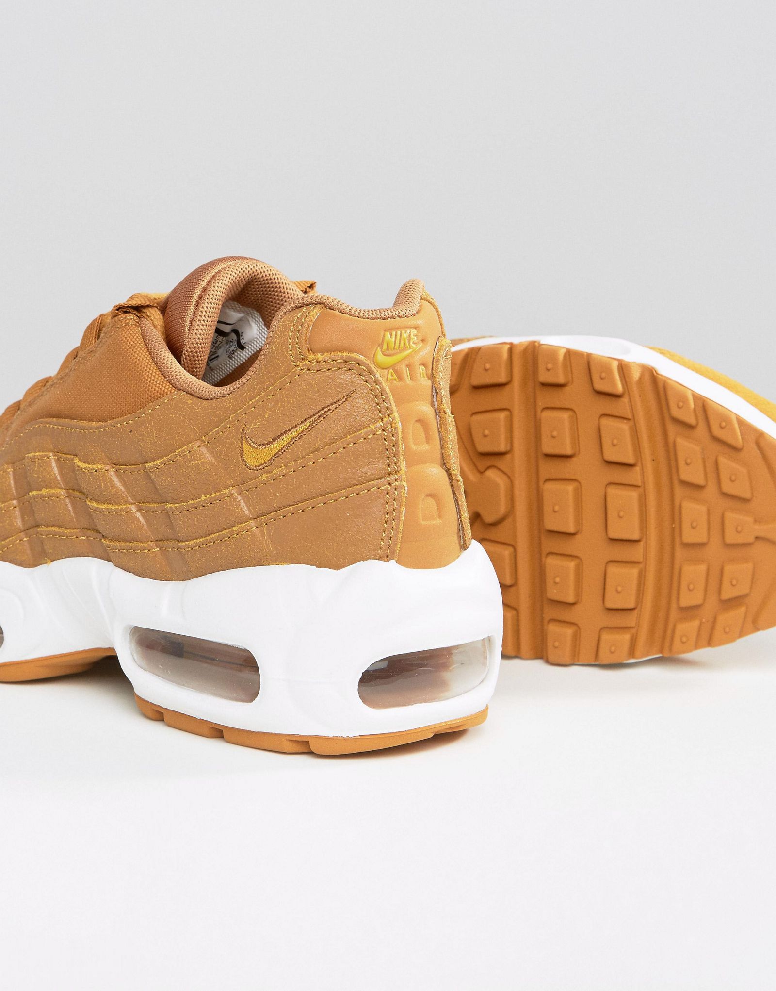 Nike Air Max 95 Premium Sneakers In Tan