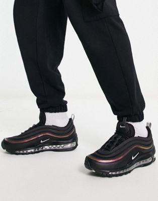 Air Max 97 trainers in black and red