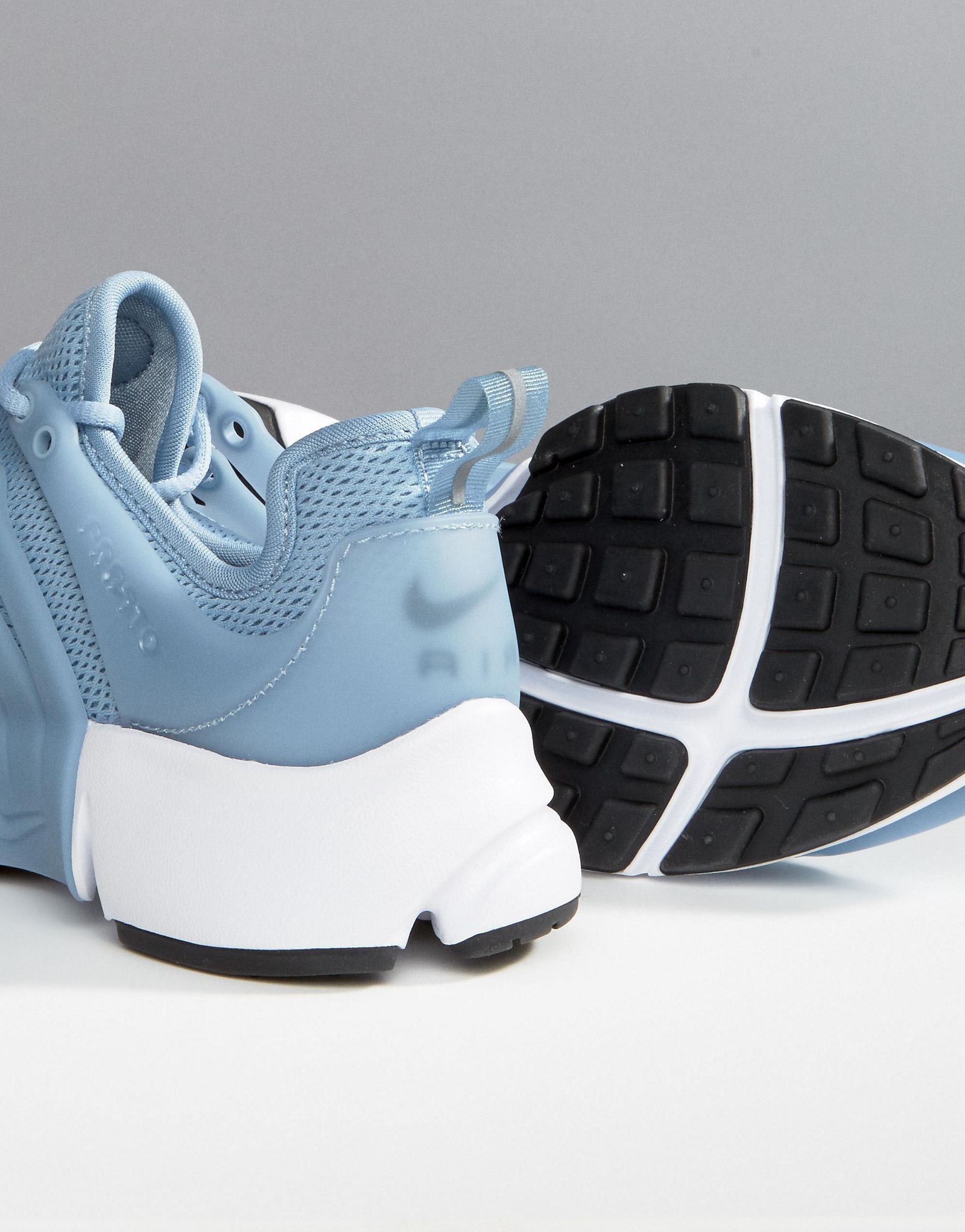 Nike Air Presto Sneakers In Blue Grey