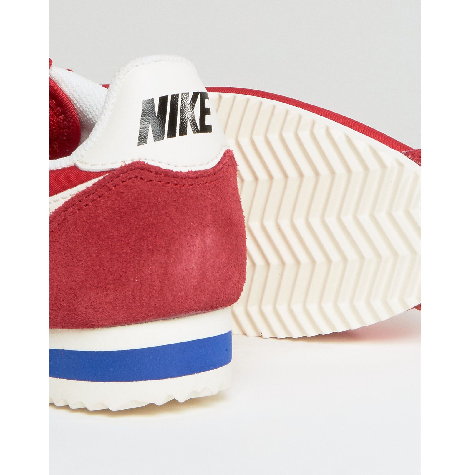 Nike Classic Cortez Nylon Sneakers In Red